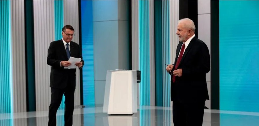 Debate entre Lula e Bolsonaro fica em 3° lugar na audiência na Argentina - TV Globo/Reprodução