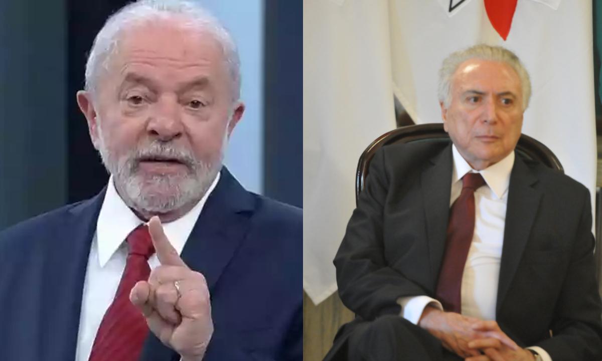 Cúpula do MDB minimiza Lula chamar Temer de golpista - Reprodução/TV Globo/Alexandre Guzanshe/EM/D.A Press.