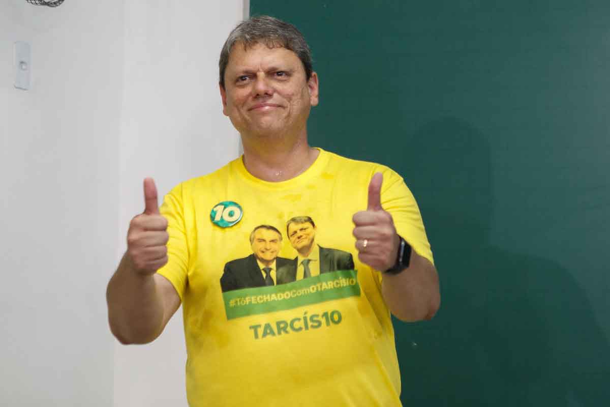 Tarcísio de Freitas vence Fernando Haddad em SP - Ronny Santos/Folhapress