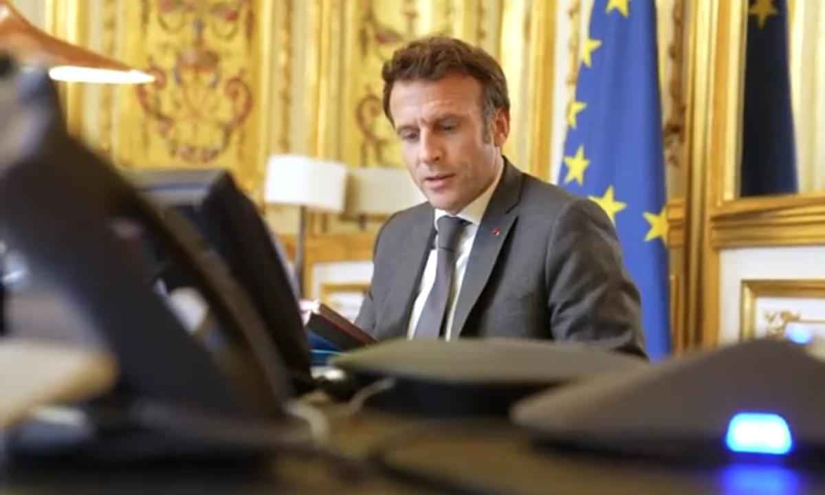 Macron telefona para Lula: 'Estava muito ansioso por este momento' - Reprodução/Vídeo/Twitter