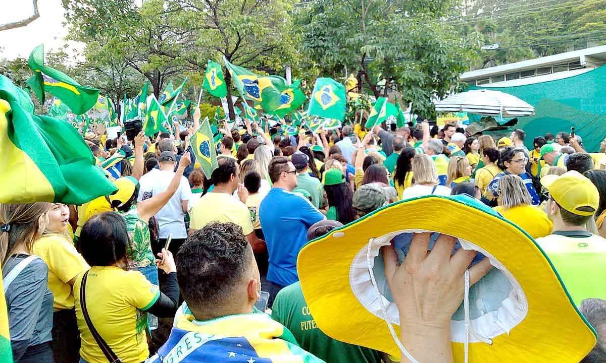 Vizinhos da Raja reclamam de trânsito provocado por protestos bolsonaristas - Marcos vieira/EM/D.A PRESS