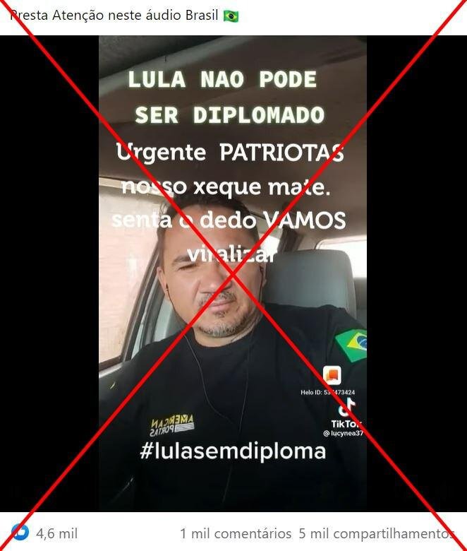 Lula teve a candidatura aprovada pelo TSE, portanto não há impedimento para diplomação