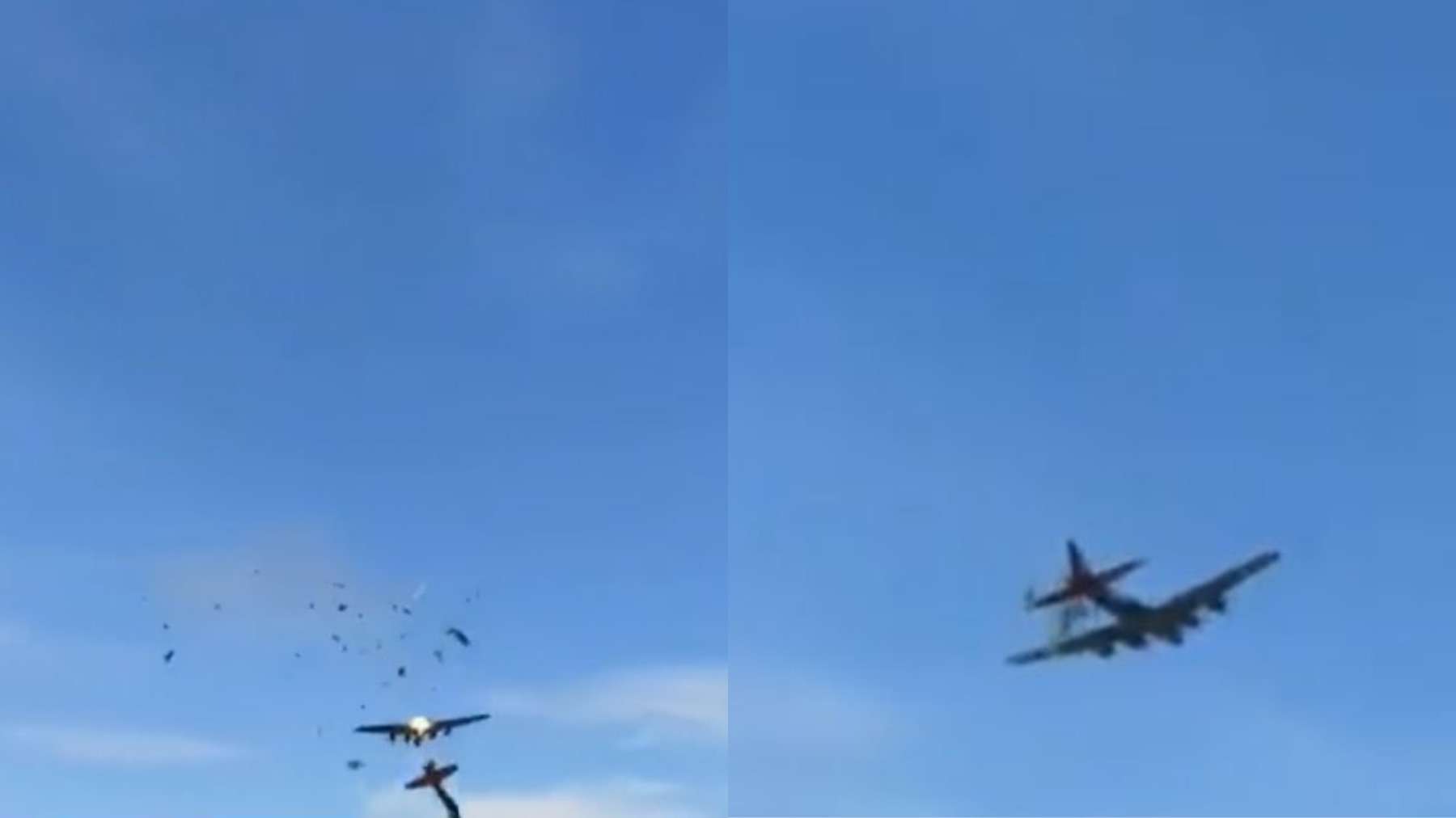 Acidente em show aéreo em Dallas choca espectadores; veja o vídeo - Reprodução Redes Sociais 