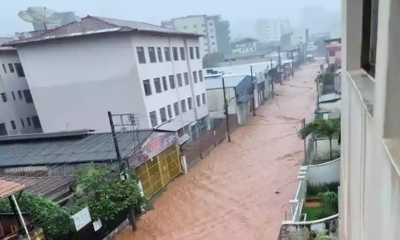 Chuva: 7 das 10 cidades do Brasil mais atingidas estão em Minas - Reprodução/Redes sociais