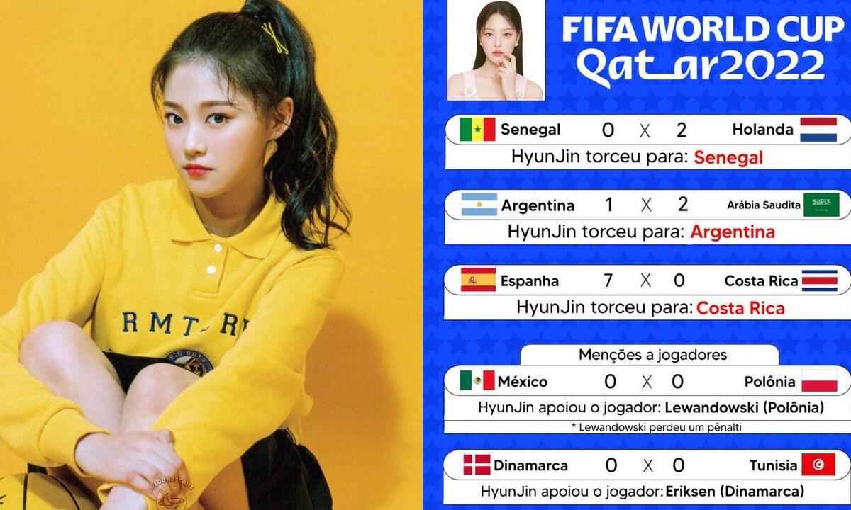 Cantora de kpop 'azarada' recebe apelo dos fãs: 'Não torça para o Brasil' - Reprodução BBC e Redes Sociais 