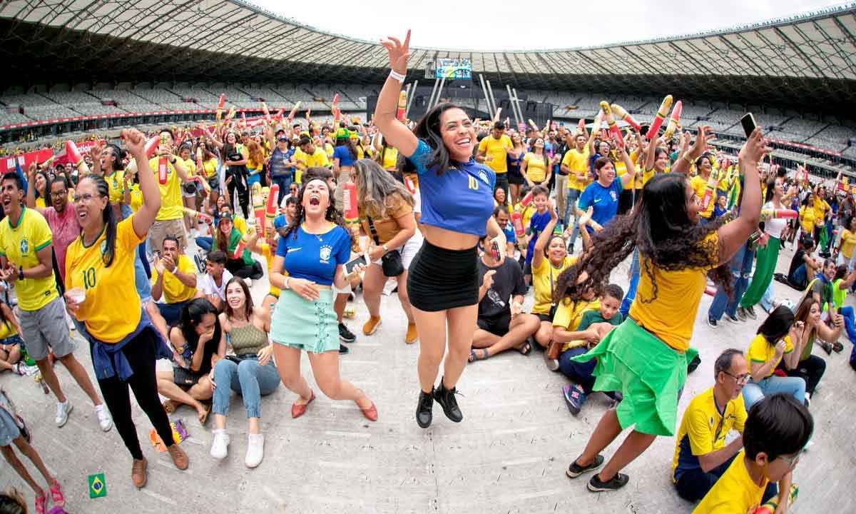 Brasil contra Coreia do Sul leva multidão ao Gigante da Pampulha - BS Fotografia/divulgação