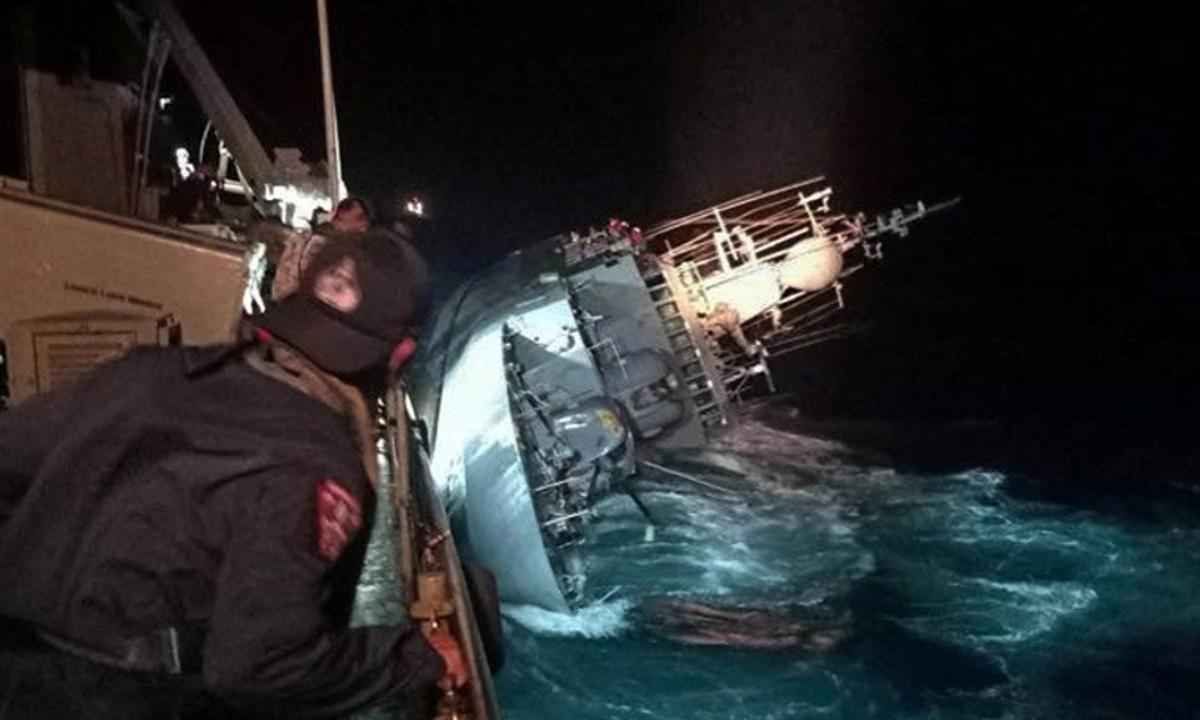 Naufrágio na Tailândia: quatro corpos encontrados e um marinheiro resgatado - Reprodução/Redes Sociais