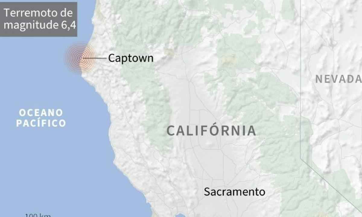 Terremoto de 6,4 de magnitude abala norte da Califórnia - AFP