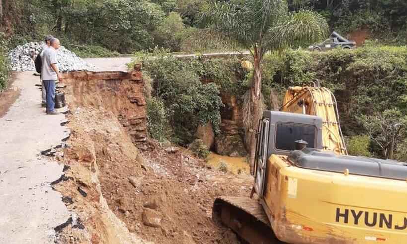 Ouro Preto: obras inacabadas são retomadas em período chuvoso - Divulgação/PMOP