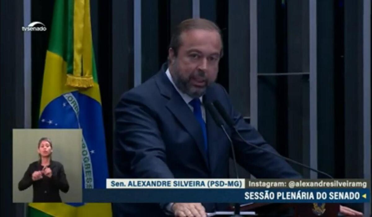Cotado para ministério, Alexandre Silveira se despede do Senado Federal  - Reprodução/Alexandre Silveira