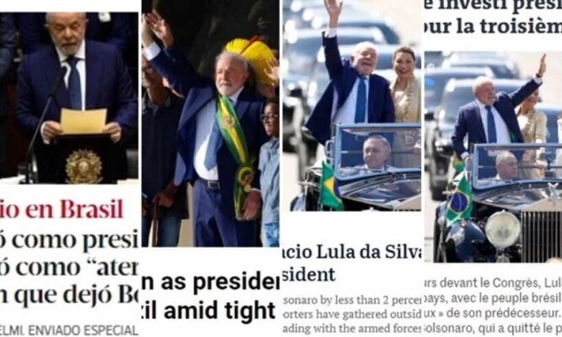 Lula: posse vira manchete nos principais jornais do mundo - Reprodução