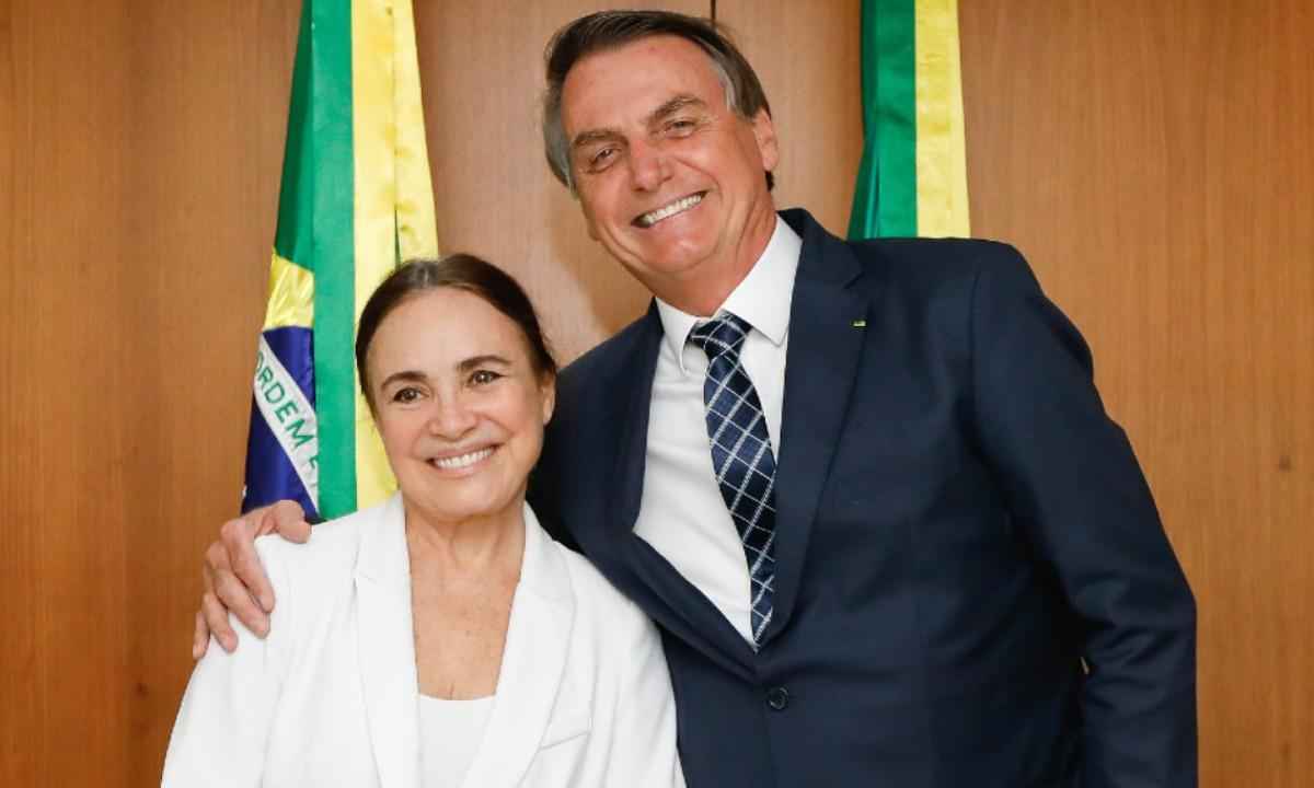 Regina Duarte sobre Bolsonaro: 'Não se pode esquecer o que ele fez' - Reprodução/Redes Sociais