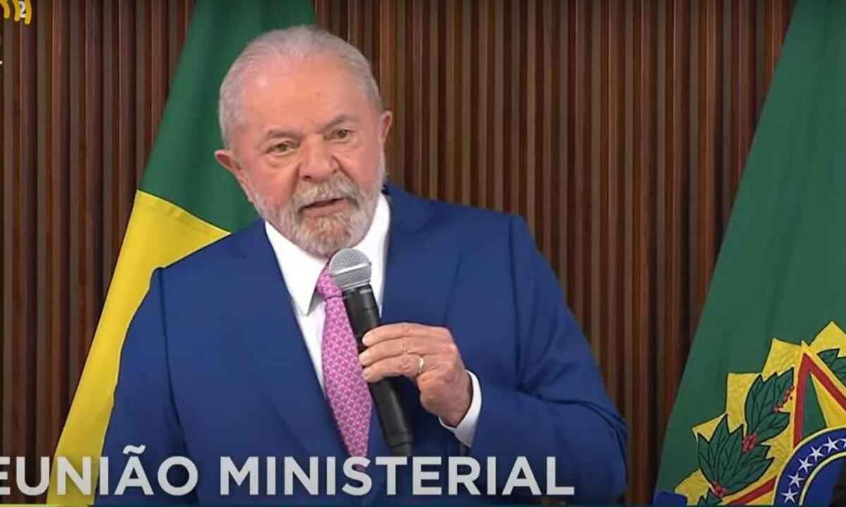 Lula em primeira reunião com ministros: 'Este será o mandato da minha vida' - Reprodução/TV Brasil