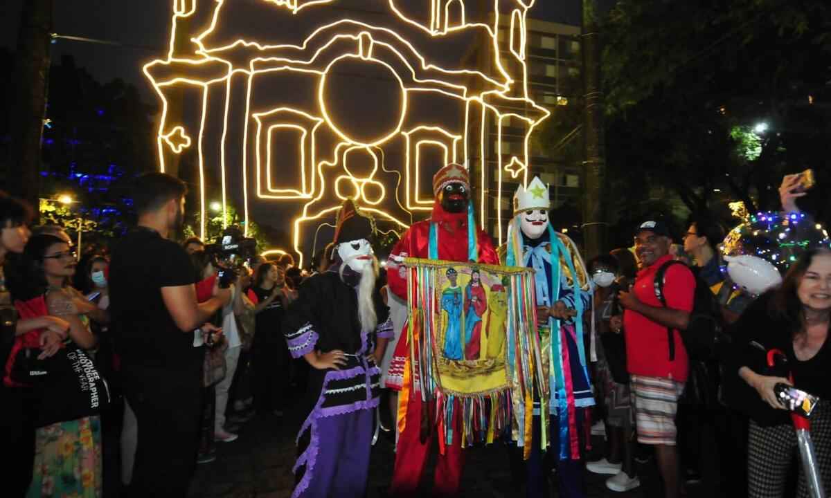 Folia de Reis encerra Natal Mineiridades na Praça da Liberdade - Marcos Vieira/EM/D.A Press