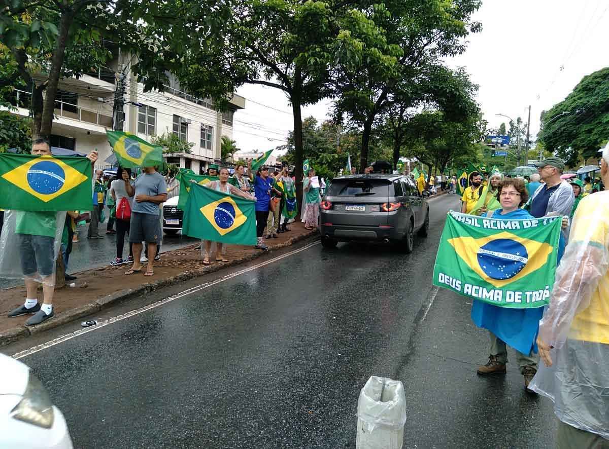 O ministro da Justiça em ação contra bolsonaristas que mantêm protestos - MARCOS VIEIRA/EM.D.A PRESS