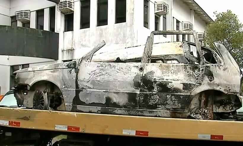 SC: carro é encontrado queimado com corpos de seis operários paranaenses - TV RPC/Reprodução