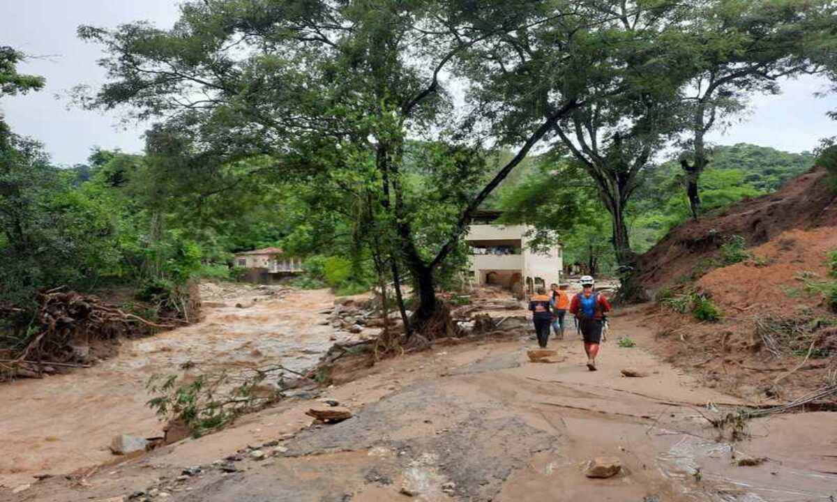Chuva em Minas: sobe para 216 o número de cidades em situação de emergência - CBMMG / Divulgação