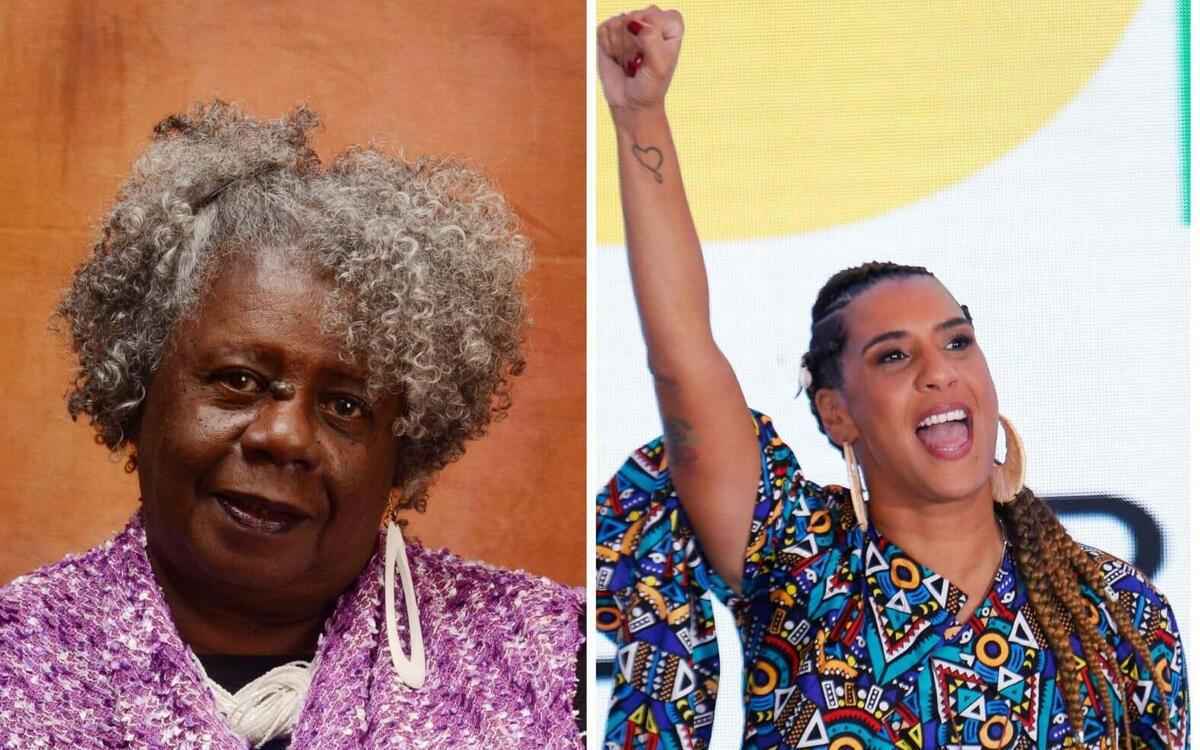 'Anielle é a incorporação do poema Vozes-mulheres', diz Conceição Evaristo - Montagem/Aruqivo Pessoa/Sérgio Lima/AFP