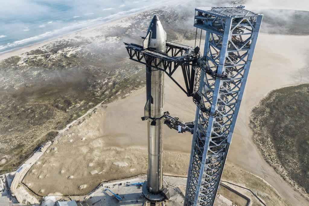 SpaceX divulga fotos da Starship, nave que fará viagens à Lua - Divulgação 