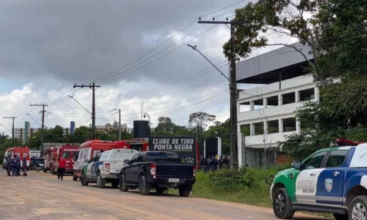 Explosão em clube de tiros mata quatro pessoas e deixa uma ferida em Manaus - Carolina Diniz/Rede Amazônica/reprodução