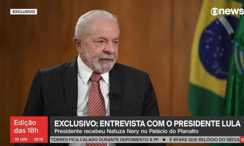 Lula sobre ataques terroristas: 'Deixaram a porta aberta para os invasores' - GloboNews/Reprodução