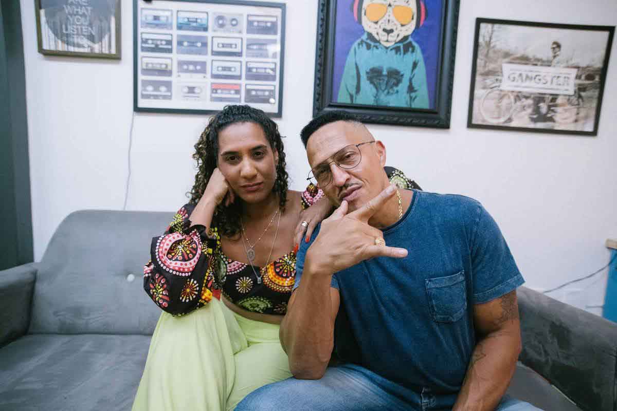 Rapper Mano Brown conversa com a ministra Anielle Franco em seu podcast - Reprodução