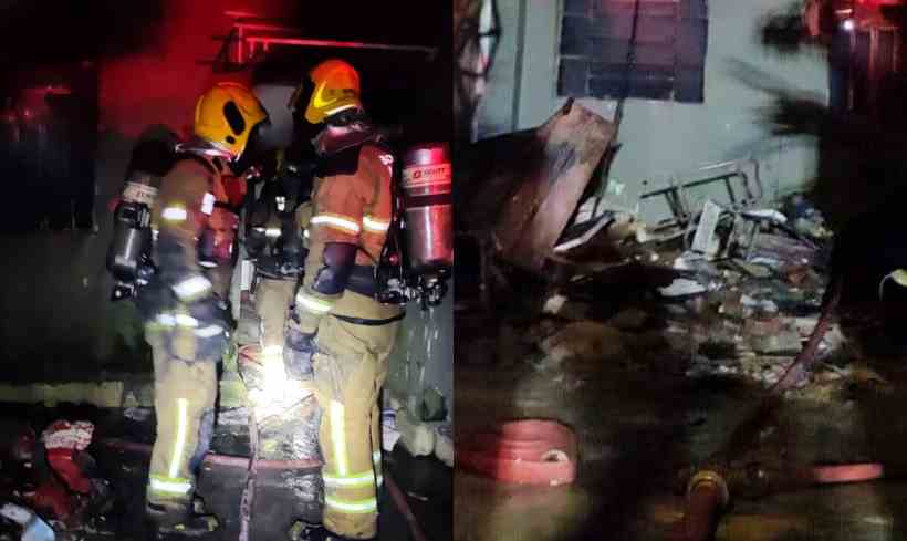 Incêndio destrói escola infantil em Belo Horizonte - Corpo de Bombeiros/Divulgação