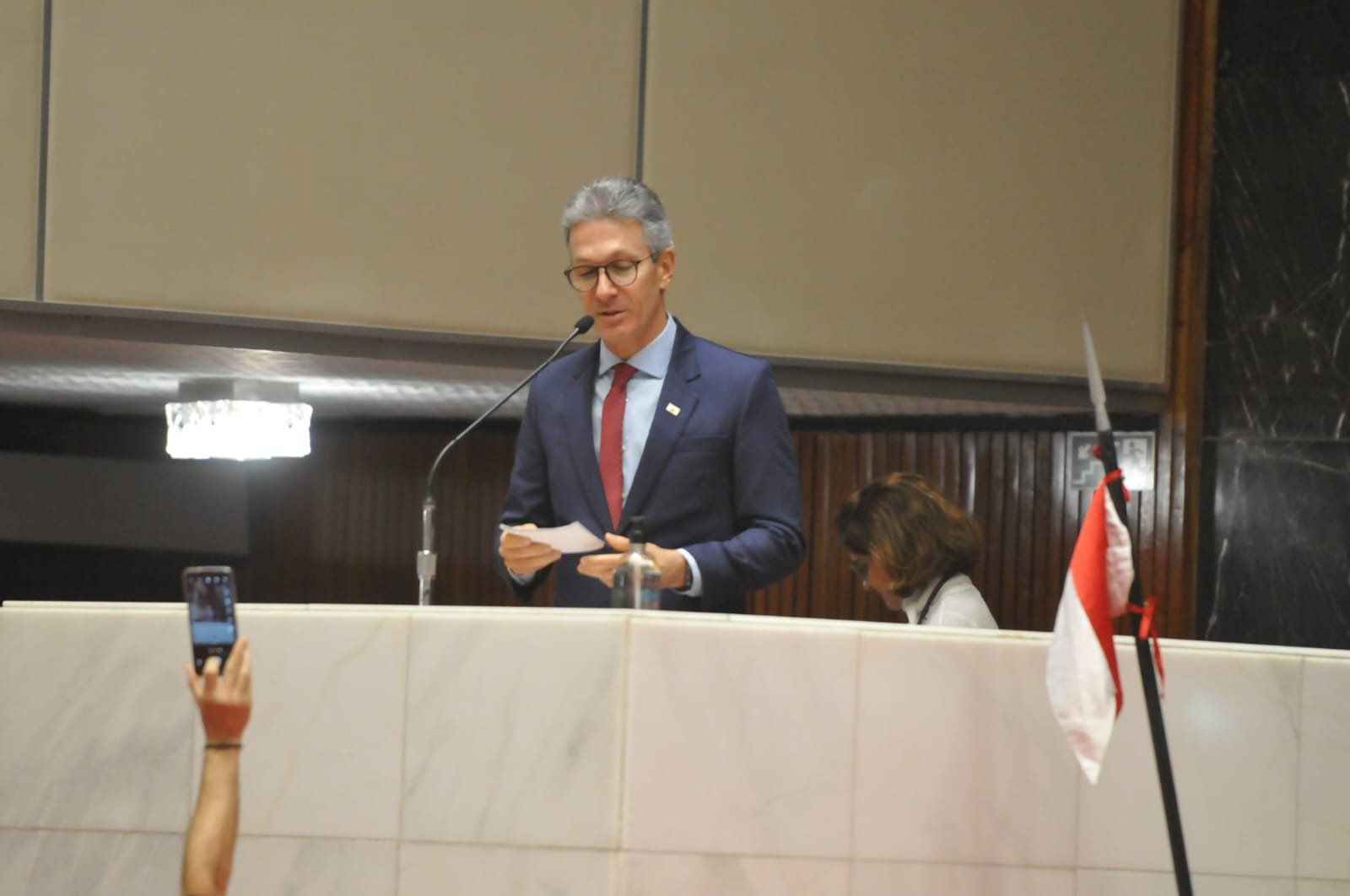 Em discurso, Zema cita 'situação do estado' e pede colaboração de deputados - Alexandre Guzanshe/EM/DAPRESS