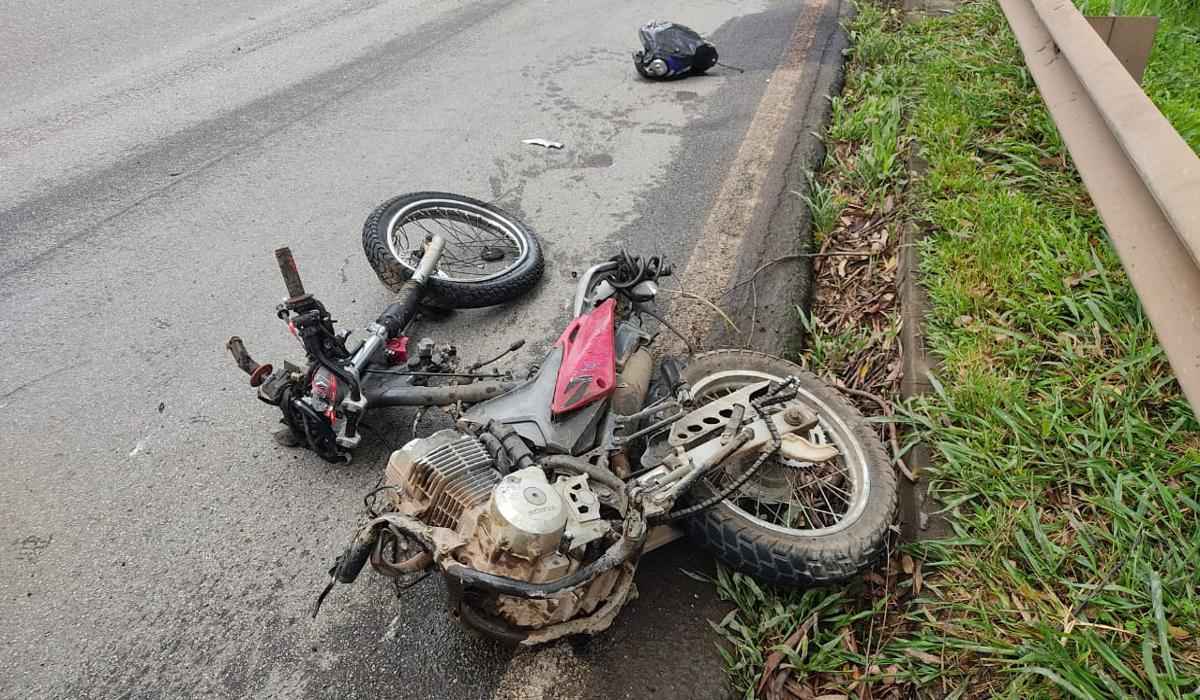  Acidente na BR-040, em Ressaquinha, deixa motociclista morto - Imprensa PRF
