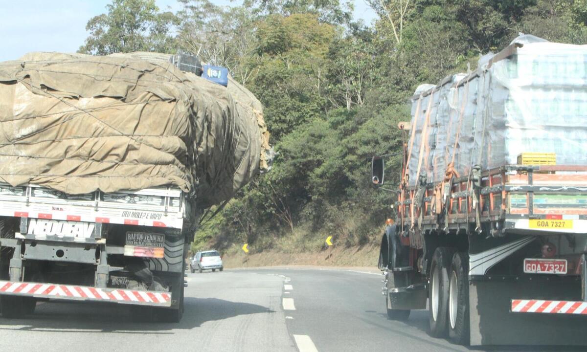 Quatro praças de pesagem serão ativadas em rodovias mineiras - Edésio Ferreira/EM/D.A. Press