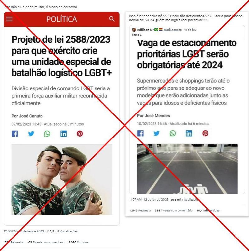 Publicações forjam matérias do g1 sobre falsos projetos envolvendo comunidade LGBT