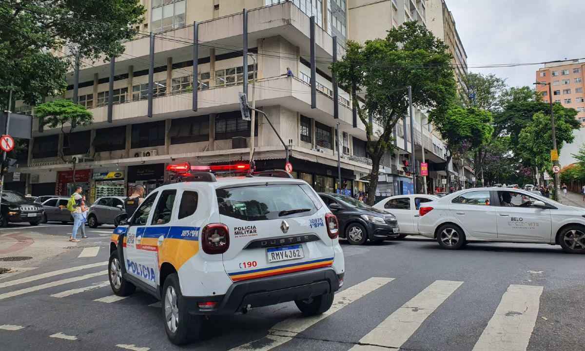 Incêndio no Othon: trânsito complicado causa acidente no Centro de BH - Leandro Couri/EM/DA Press