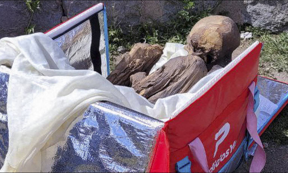 Peruano que tinha múmia em casa: 'Minha namorada espiritual' - Puno TV/AFP