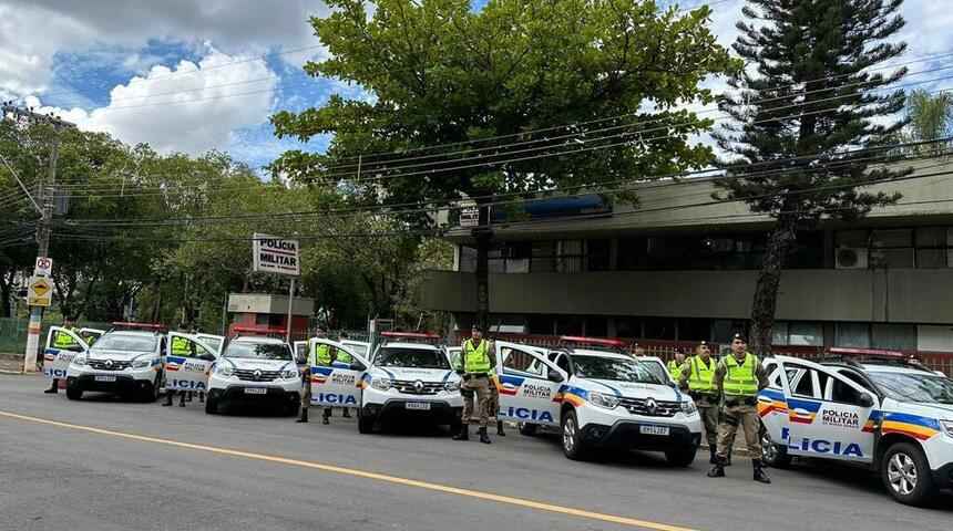 Bairros da região Centro-Sul de BH ganham reforço no policiamento - PMMG / Divulgação