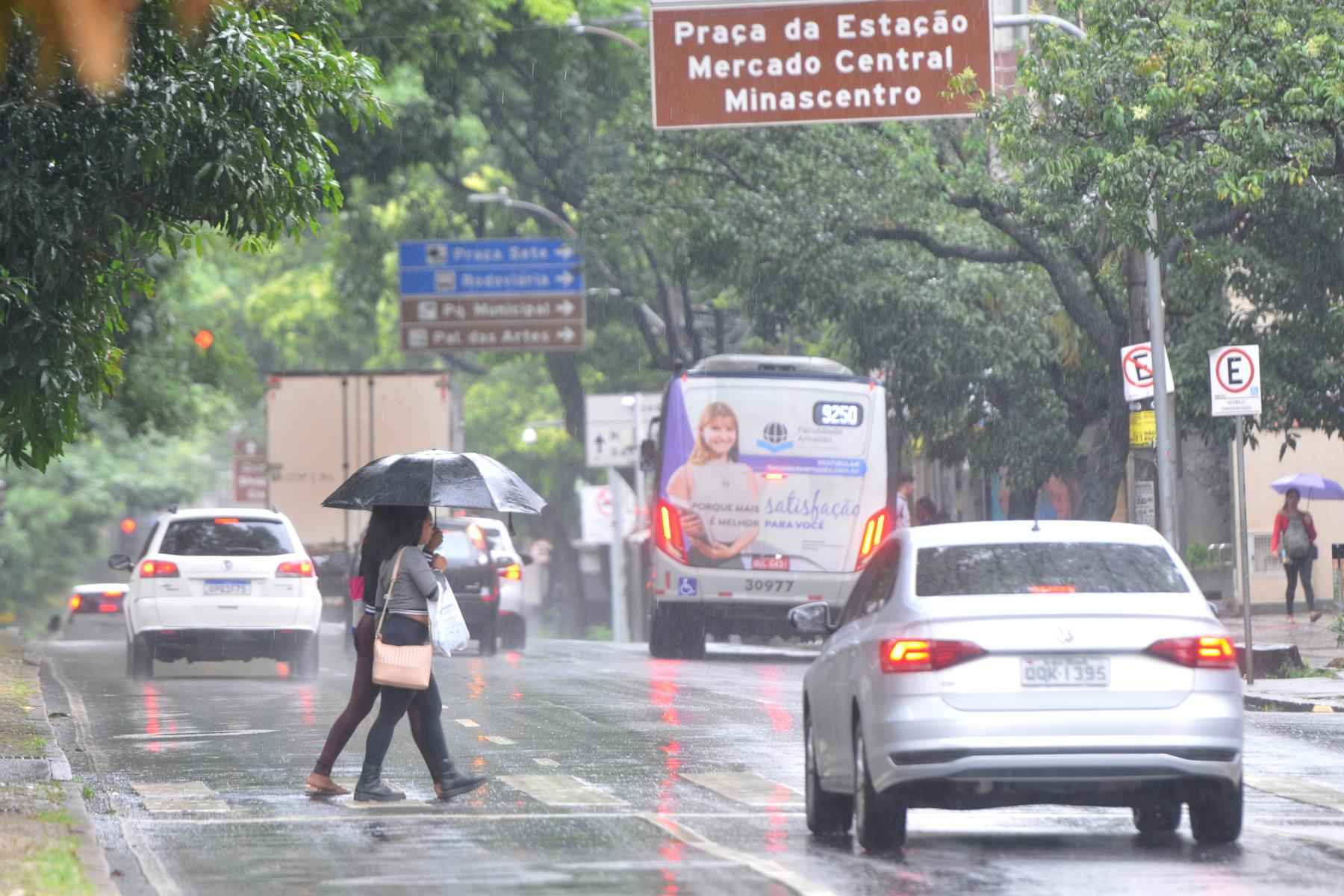 BH tem alerta de chuva com rajada de ventos de até 50 km - Leandro Couri/EM/D.A. Press