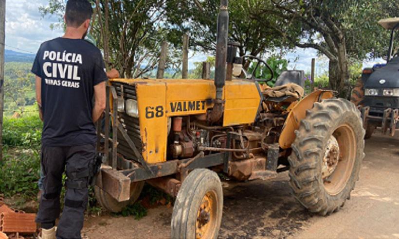 Polícia Civil recupera tratores roubados em fazendas do sul de MG