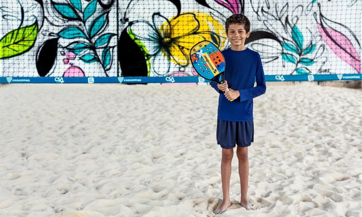 BH: crianças terão aulas gratuitas de beach tennis no Viaduto das Artes  - Viaduto das Artes/Divulgação
