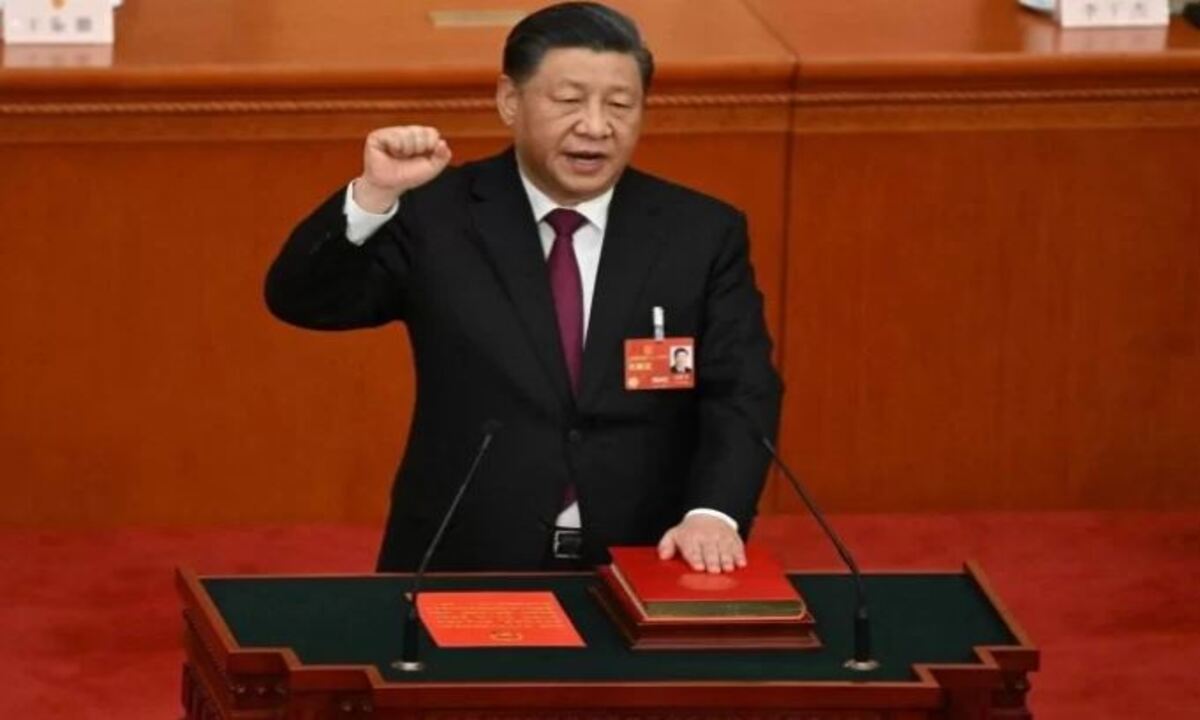 Xi Jinping obtém terceiro mandato como presidente da China - Noel Celis/AFP
