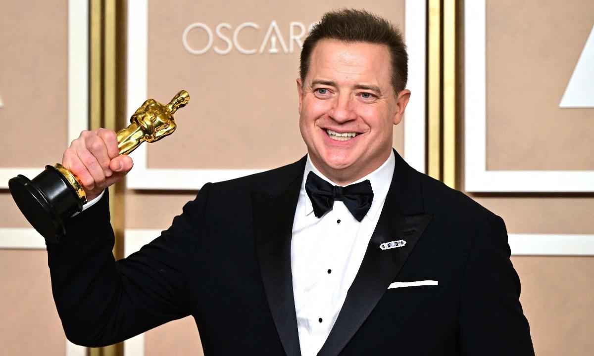 Brendan Fraser é o 6º ator hétero a ganhar o Oscar por um personagem gay - Frederic J. Brown / AFP