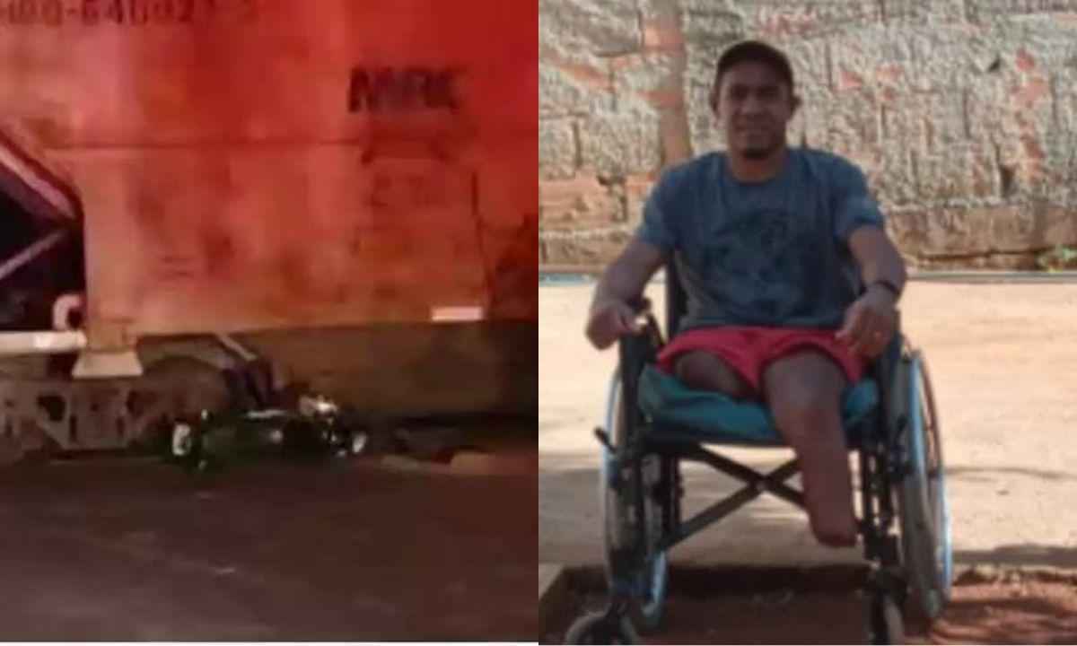 Motoqueiro atropelado por trem e que perdeu as pernas faz vaquinha virtual - Divulgação