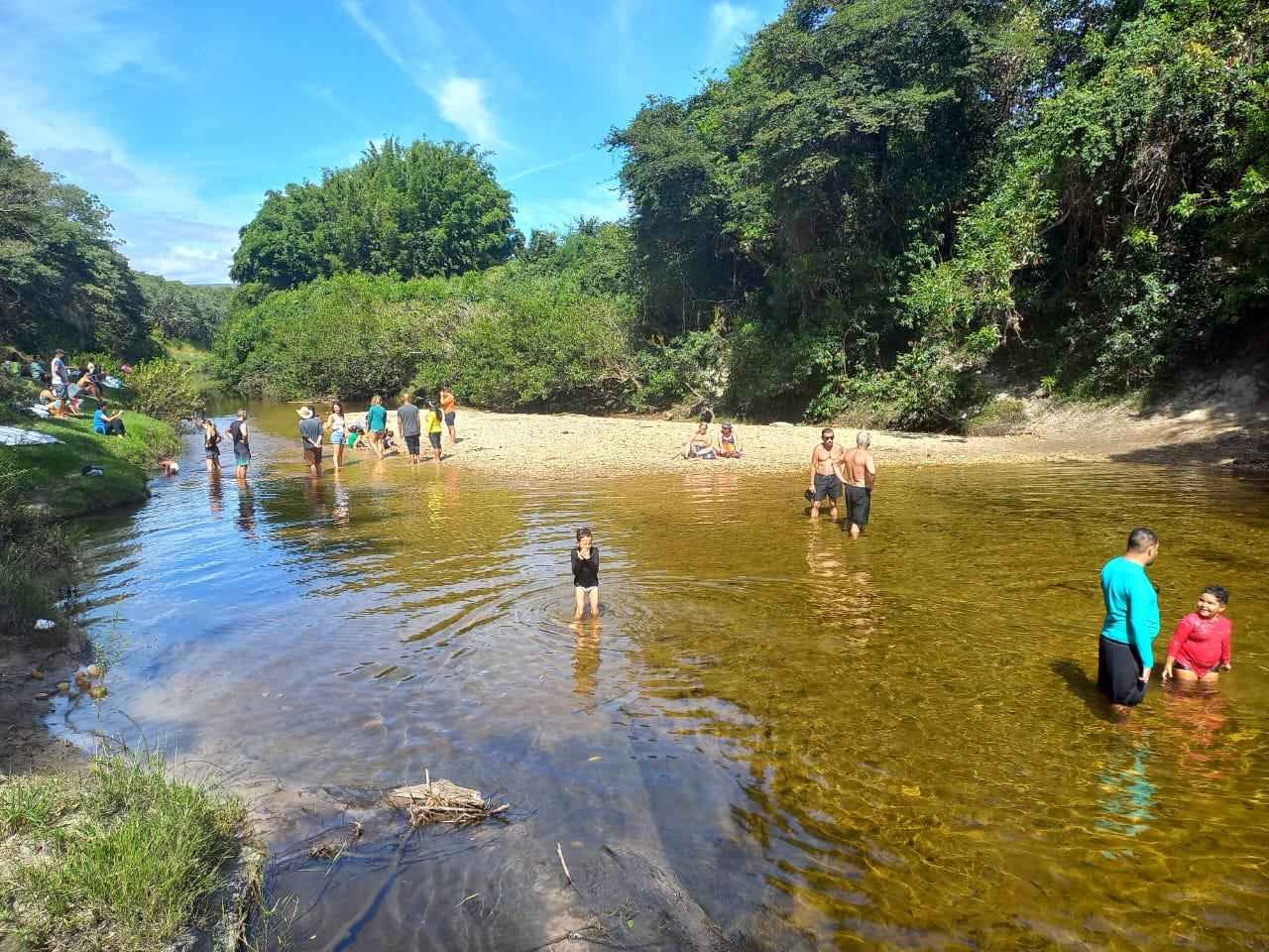 Era pra ser segredo, prainha escondida em Minas é refúgio de visitantes - Carlos Altman/EM