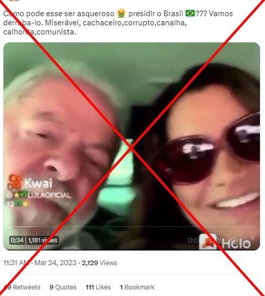 Vídeo de Lula com Janja tem velocidade reduzida para sugerir embriaguez