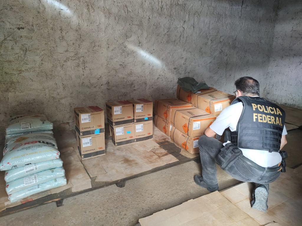 PF realiza operação contra comércio ilegal de explosivos no Norte de Minas - PF/divulgação