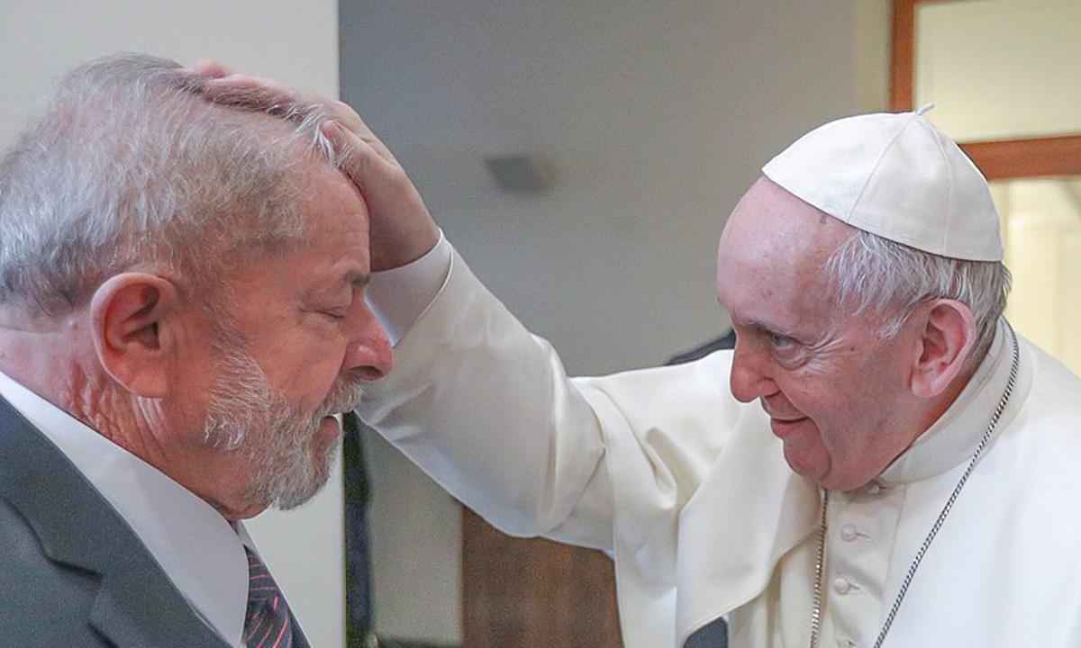 Deputados bolsonaristas criticam Papa Francisco: 'comunista' - Ricardo Stuckert/Reprodução