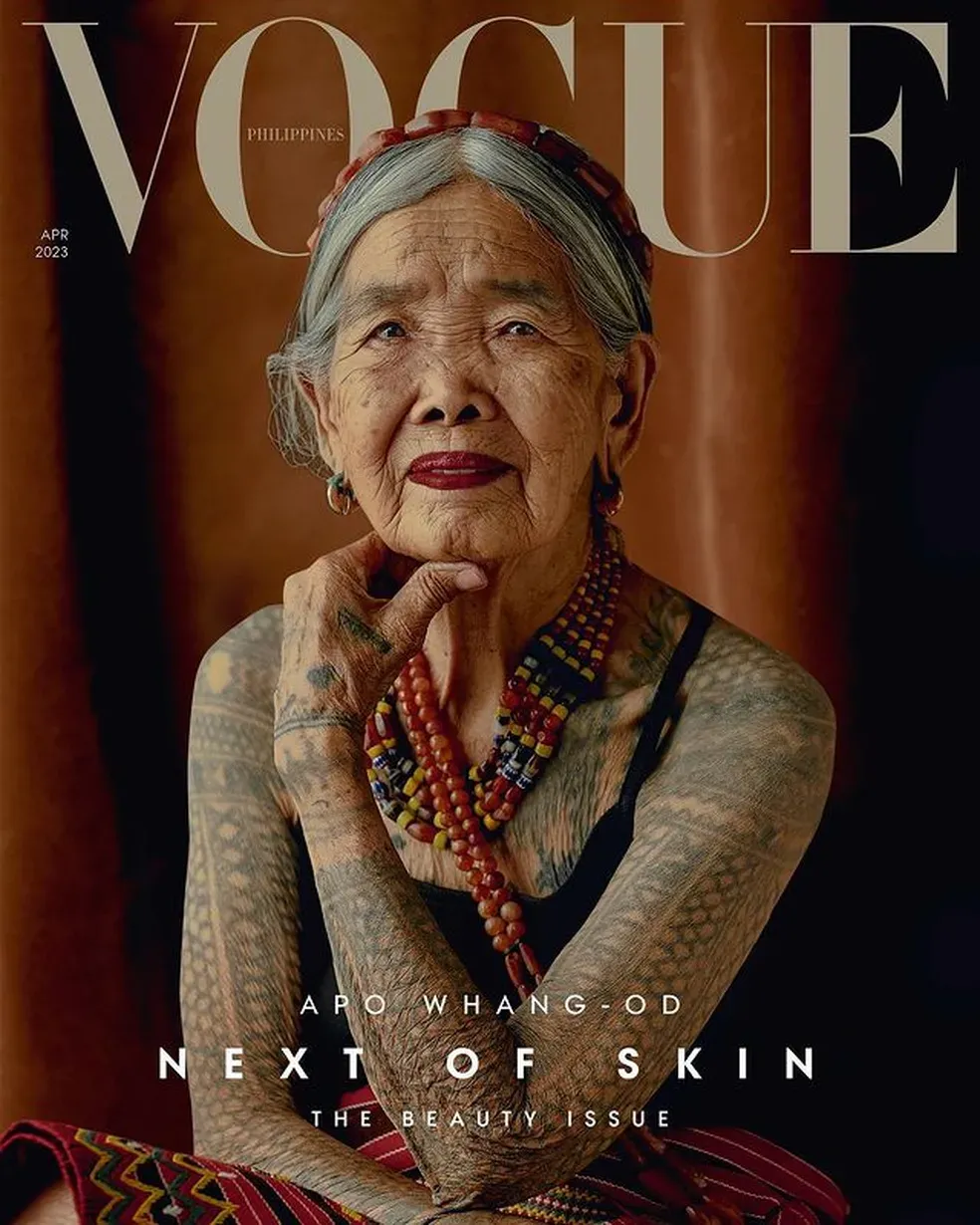 Mulher indígena de 106 anos se torna pessoa mais velha a aparecer na capa da Vogue - Reprodução/Vogue