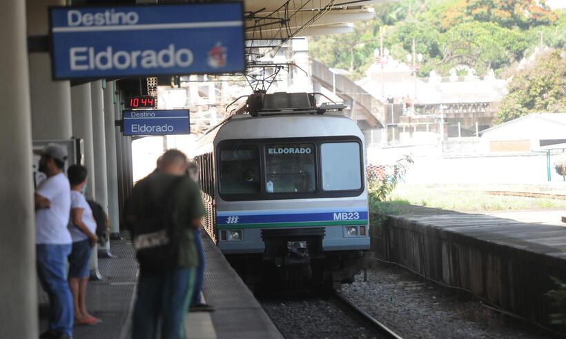 Metrô de BH volta a circular com intervalo de 7 minutos entre viagens -  Leandro Couri/EM/D.A Press