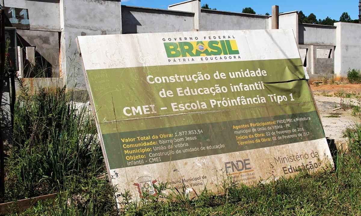 Brasil tem 3.119 obras paradas na educação básica - CNM/Divulgação