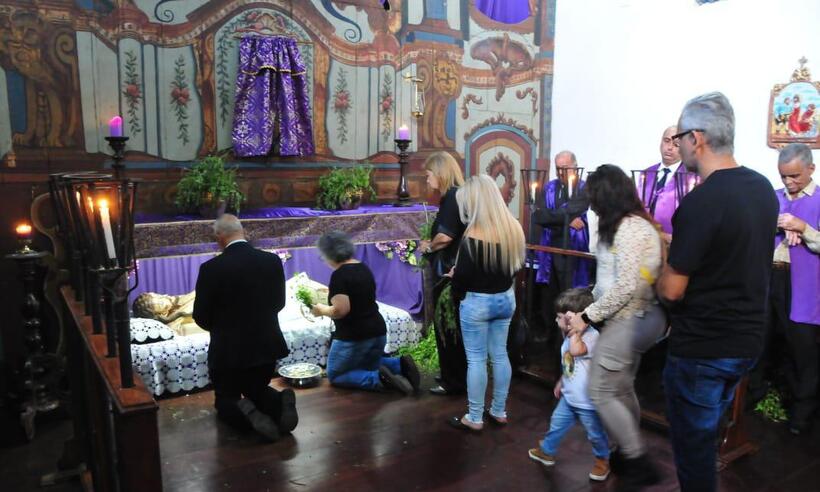 Abertura do Santo Sepulcro, em Sabará, reúne beleza, cultura e fé - Marcos Vieira/EM/D.A Press