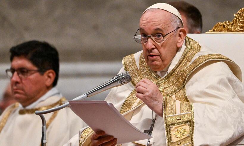 Em mensagem na Páscoa, Papa Francisco pede o fim da Guerra da Ucrânia - Andreas SOLARO / AFP