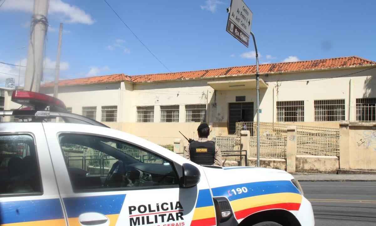 Polícia Militar lança operação de proteção contra atentados em escolas - Jair Amaral/EM/D. A. Press